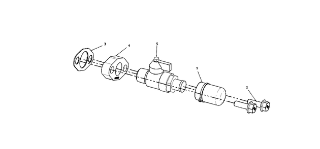 Engine Group - Oil Drain Valve Diagram and Parts List for 080087-00  Briggs and Stratton Generator